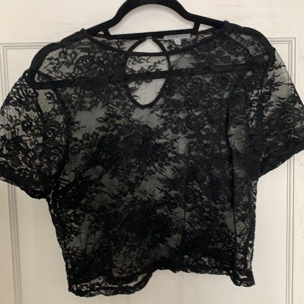 charlotte russe lace top